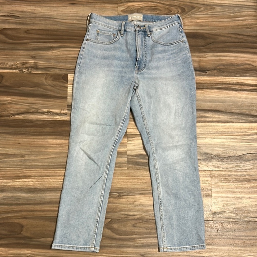 Everlane The Original Cheeky Jean Womens Size 28S Organic Cotton Light Wash